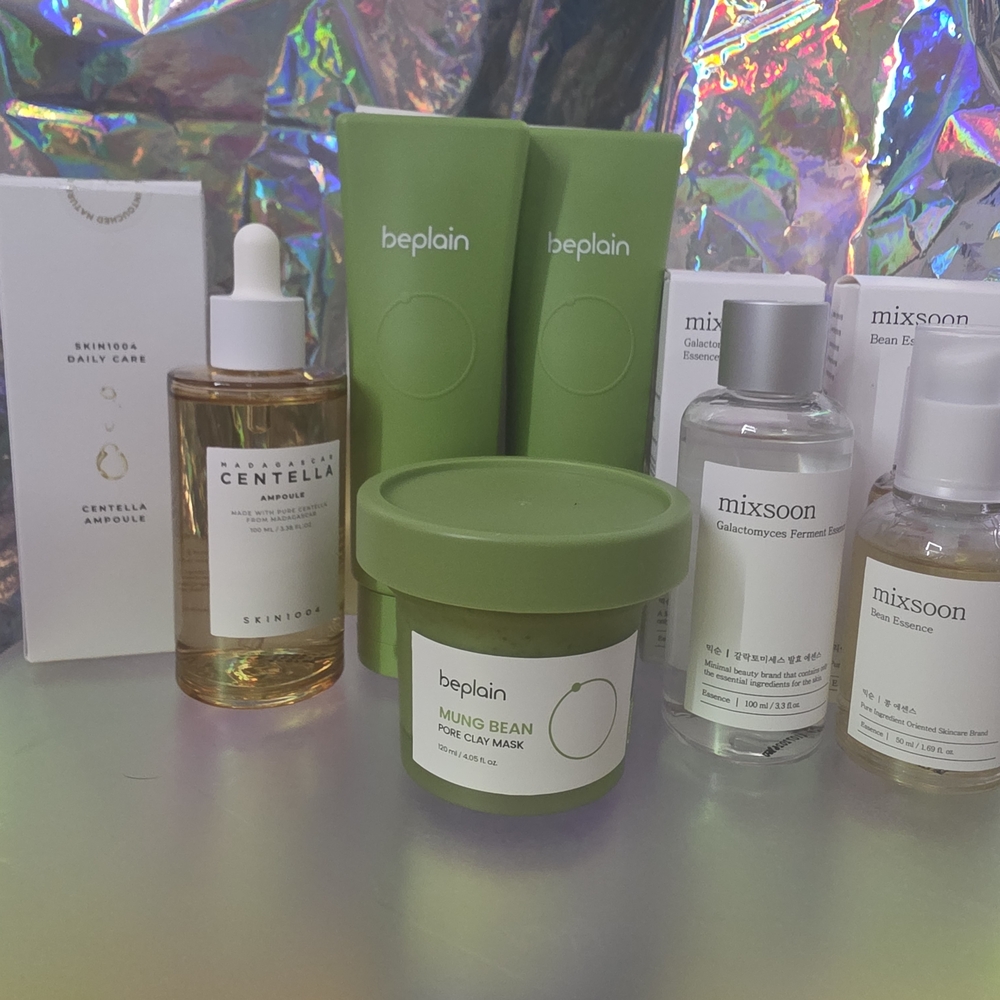 Beplain Green Mung Bean Pore Clay Mask Set 7 ITEMS IN ALL!